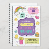 ドードルスリーポバーパーティの招待状 招待状 (正面/裏面)