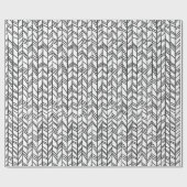 ドードルズオンブラック&ホワイト ラッピングペーパー (フラット)