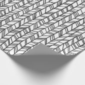 ドードルズオンブラック&ホワイト ラッピングペーパー (角)