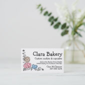 ドードルズクッキーズフラワーベーカリーベーキング 名刺 (スタンド正面)