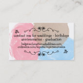 ドードルズクッキーズフラワーベーカリーベーキング 名刺 (裏面)