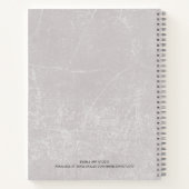 ドードルズグレーアイディアとアートジャーナルの本 ノートブック (裏面)