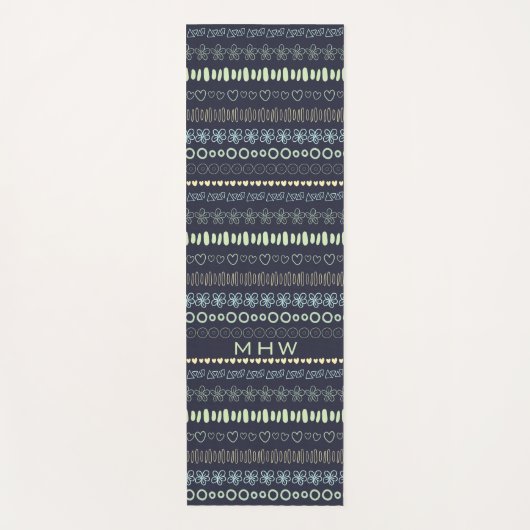 ドードルズパターカスタムンモノグラムヨガマット ヨガマット (正面)