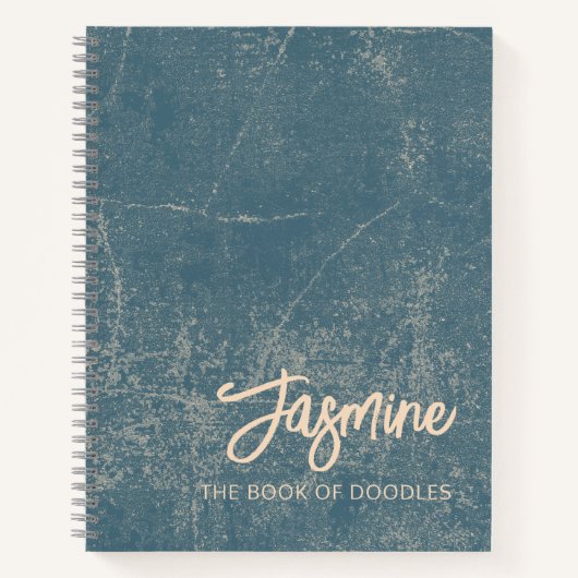 ドードルズブルーアイディアとアートジャーナル ノートブック (正面)