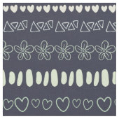 ドードルズ模様織物 ファブリック (クローズアップ)