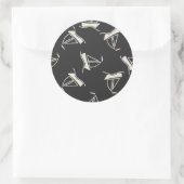 ドードルセーラボートパターン ラウンドシール (バッグ)