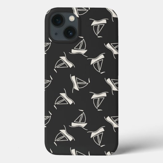 ドードルセーラボートパターン Case-Mate iPhoneケース (裏面)