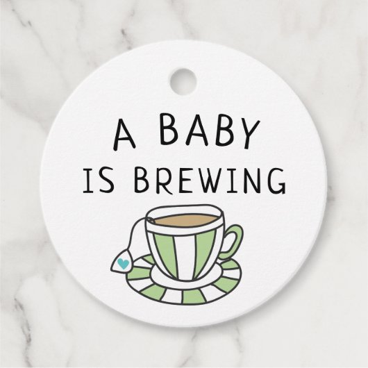 ドードルティーカップブルーハートベビーが醸造している フェイバータグ (正面)