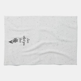 ドードルデイジーと引用文オンテラッツォ キッチンタオル