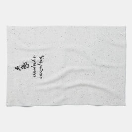 ドードルデイジーと引用文オンテラッツォ キッチンタオル