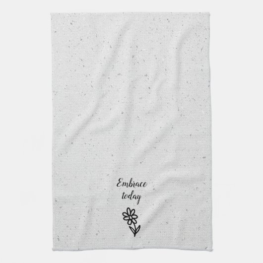 ドードルデイジーと引用文オンテラッツォ キッチンタオル (縦)