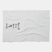 ドードルデイジーと引用文オンテラッツォ キッチンタオル (横)