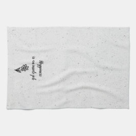 ドードルデイジーと引用文オンテラッツォ キッチンタオル