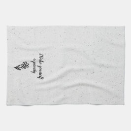 ドードルデイジーと引用文オンテラッツォ キッチンタオル