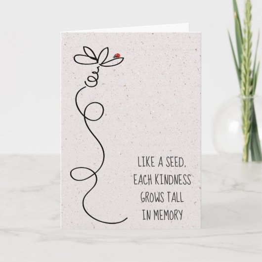 ドードルデイジーとLadybug カード (正面)