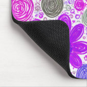 ドードルデイジーパターン マウスパッド (コーナー)