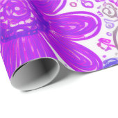 ドードルデイジーパターン ラッピングペーパー (ロールコーナー)