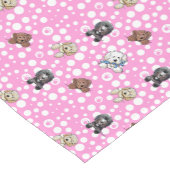 ドードルドッグズピンクテーブルランナー ショートテーブルランナー (コーナー)