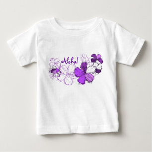 ドードルハイビスカストドラーティー ベビーTシャツ