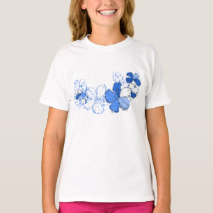 ドードルハイビスカスハワイアンフローライラストレーション Tシャツ