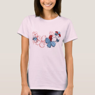 ドードルハイビスカスレディースティー Tシャツ