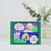 ドードルハッピーセントパトリックの日はがき ポストカード (スタンド正面)