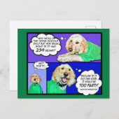 ドードルハッピーセントパトリックの日はがき ポストカード (正面/裏面)