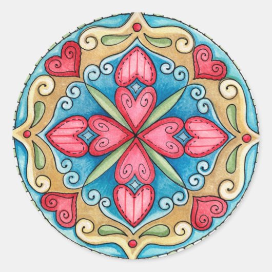 ドードルハート – ステッカー (正面)