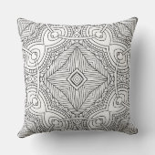 ドードルパターンカラーリングアート装飾用クッションデコール クッション (裏面)