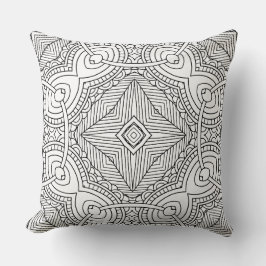 ドードルパターンカラーリングアート装飾用クッションデコール クッション