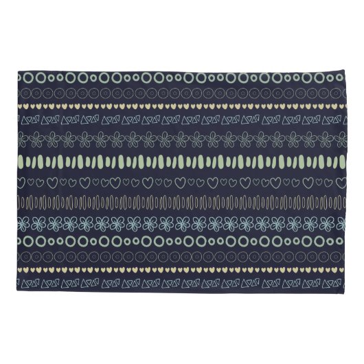 ドードルパターンピロロケース 枕カバー (裏面)