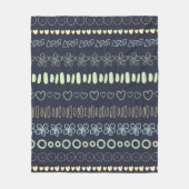 ドードルパターンフリースブランケット フリースブランケット (正面)