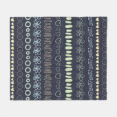 ドードルパターンフリースブランケット フリースブランケット (正面(横))