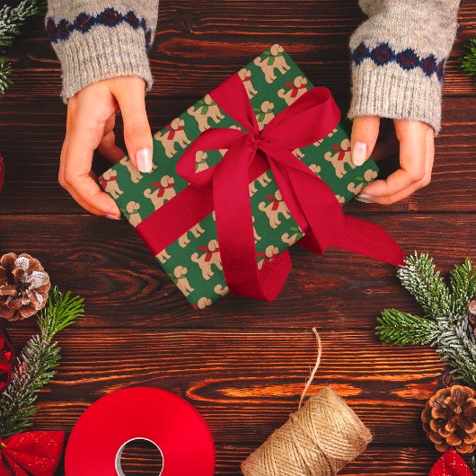 ドードルパピードグクリスマスホリデー ラッピングペーパー