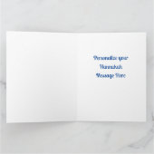 ドードルパーソナライズされたドッグタン犬ハヌカー カード (内部)