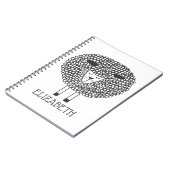 ドードルパーソナライズされた羊 ノートブック (左側)