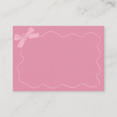 ドードルピンクギルベビーはブルーイングおむつラッフルカード エンクロージャーカード (裏面)