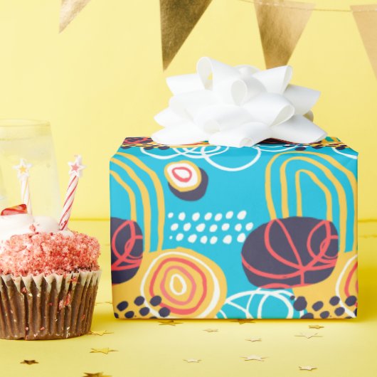 ドードルファンキースオンアクア ラッピングペーパー (誕生日パーティー)