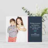 ドードルフェスティバルスカンジナビアフォークアートホリデーフォト カード (スタンド正面)