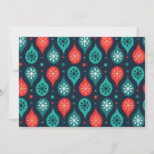 ドードルフェスティバルスカンジナビアフォークアートホリデーフォト カード (裏面)