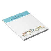 ドードルフラワーメモ帳テンプレート ノートパッド (アングル)