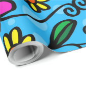 ドードルフラワーラッピング紙 ラッピングペーパー (ロールコーナー)