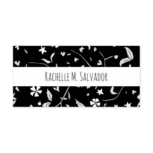 ドードルフラワー無地の-カスタムゴムスタンプ ラバースタンプ (インプリント)