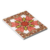 ドードルフローラアートプリント ノートパッド (アングル)