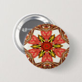 ドードルフローラアートプリント 缶バッジ (正面&裏面)