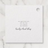 ドードルフローラサンキューフォイルメッセージカード フェイバータグ (裏面)