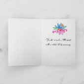 ドードルフローラブーケサンキュー サンキューカード (内部)