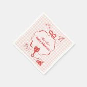 ドードルブルンチボウボウバビーブシャワー スタンダードカクテルナプキン (角)