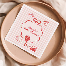 ドードルブルンチボウボウバビーブシャワー スタンダードカクテルナプキン