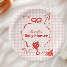 ドードルブルンチボウボウバビーブシャワー ペーパープレート